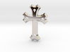 East Syriac Cross Necklace Pendant or Brooch 50mm 3d printed 
