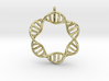 DNA Round Pendant 3d printed 