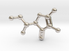 Vitamin C Molecule Pendant Keychain 3d printed 
