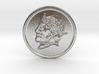 Silver Trenni Coin 3d printed 