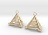 Pyramid triangle earrings serie 3 type 7 3d printed 