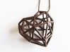 Metal Heart pendant 3d printed 
