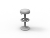 50's soda fountain bar stool 01. HO Scale (1:87) 3d printed 50's Soda fountain bar stool in HO scale