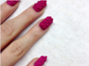 Cube Nails (Size 3) 3d printed Pink Strong and Flexible Polished
