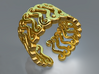 Curly ring 3d printed Curly ring (Gold)