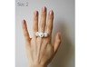 Trio Rose Ring size 2 3d printed 