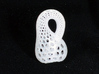 Tiny Klein Bottle for Earrings 3d printed Only "frosted ultra detail" has enough resolution to print it.