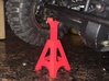 Scale Jackstand 3d printed Print from Shapeways in Red Strong Flexible