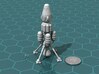 Space Taxi 3d printed Render of the model, with a virtual quarter and 6mm scaled00d for scale.
