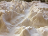 12'' Zion National Park Terrain Model, Utah, USA 3d printed East Temple features prominently in this picture, looking North up the Virgin River.