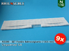 SET Flexible Bahnsteigkante mit Überquerungen (N) 3d printed 