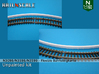 SET Flexible Bahnsteigkante mit Überquerungen (N) 3d printed 