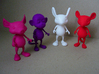 Tiny Mouse  3d printed Collect all four!   Mouse, Bunny, Monkey and Pig