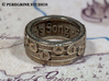 Ring - Epona's Song 3d printed Stainless Steel