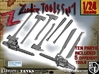 1-24 Zombie Tools Set 1 3d printed 