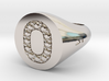 Ring Chevalière Initial "O"  3d printed 