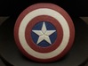 Captain America Shield 3d printed Printed in Full Color Sandstone