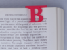 Bookmark Monogram. Initial / Letter  B  3d printed 