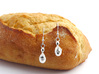 Saccharomyces Yeast Earrings - Science Jewelry 3d printed Saccharomyces earrings in polished silver