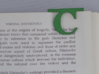 Bookmark Monogram. Initial / Letter  C  3d printed 