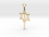 1" Cross with Star of David - Messianic Jewish 3d printed 