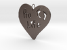Pro Life Heart Pendant 3d printed 
