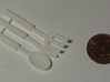 BJD Cutlery Display Set 3d printed Utensils printed in white, strong, and flexible