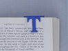 Bookmark Monogram. Initial / Letter T 3d printed 