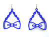 Bow Tie Earrings - in nylon 3d printed 