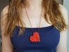 Voronoi Heart pendant (version 2) 3d printed 