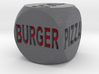 Fast Food Decision Die-Black with red letters 3d printed 