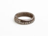 Sir Francis Drake Ring - Uncharted 3 Version 3d printed U3 ring in polished grey steel