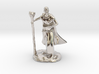 Male Elf Wizard With Spellbook And Staff 3d printed 