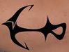 Anchor-tattoo 3d printed 