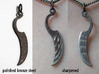 Woman's Knife 1 Pendant 3d printed From Shapeways, and after sharpening