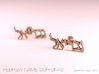 Hebrew Name Cufflinks - "Gavriel" 3d printed 