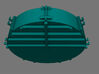 1/96 Gun Tub 5"25 stern mount Escort Carrier 3d printed 