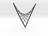 Parabolic Suspension Statement Necklace 3d printed 