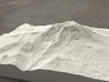 8'' Mt. Adams, Washington, USA, Sandstone 3d printed Radiance rendering of model, viewed from the East.