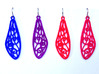 Smaller Fairytale Wing Earrings - nylon 3d printed 