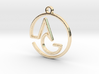 A & G Monogram Pendant 3d printed 