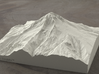 6'' Mt. Hood, Oregon, USA, Sandstone 3d printed Radiance rendering of Mt Hood terrain model from the West.