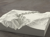 6'' Black Canyon of the Gunnison, CO, Sandstone 3d printed Radiance rendering of model, viewed from the West