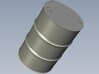 1/16 scale WWII US 55 gallons oil drums x 3 3d printed 