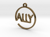 ALLY First Name Pendant 3d printed 