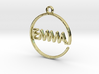 EMMA First Name Pendant 3d printed 