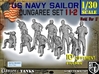 1-30 US Navy Dungaree Set 11-2 3d printed 