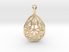3D Printed Diamond Pear Drop Pendant  3d printed 