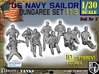 1-30 US Navy Dungaree Set 11-3 3d printed 