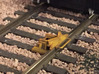O Scale Derails (Flip-Type, Set of 4) 3d printed Derail installed on the layout; shown in the closed position